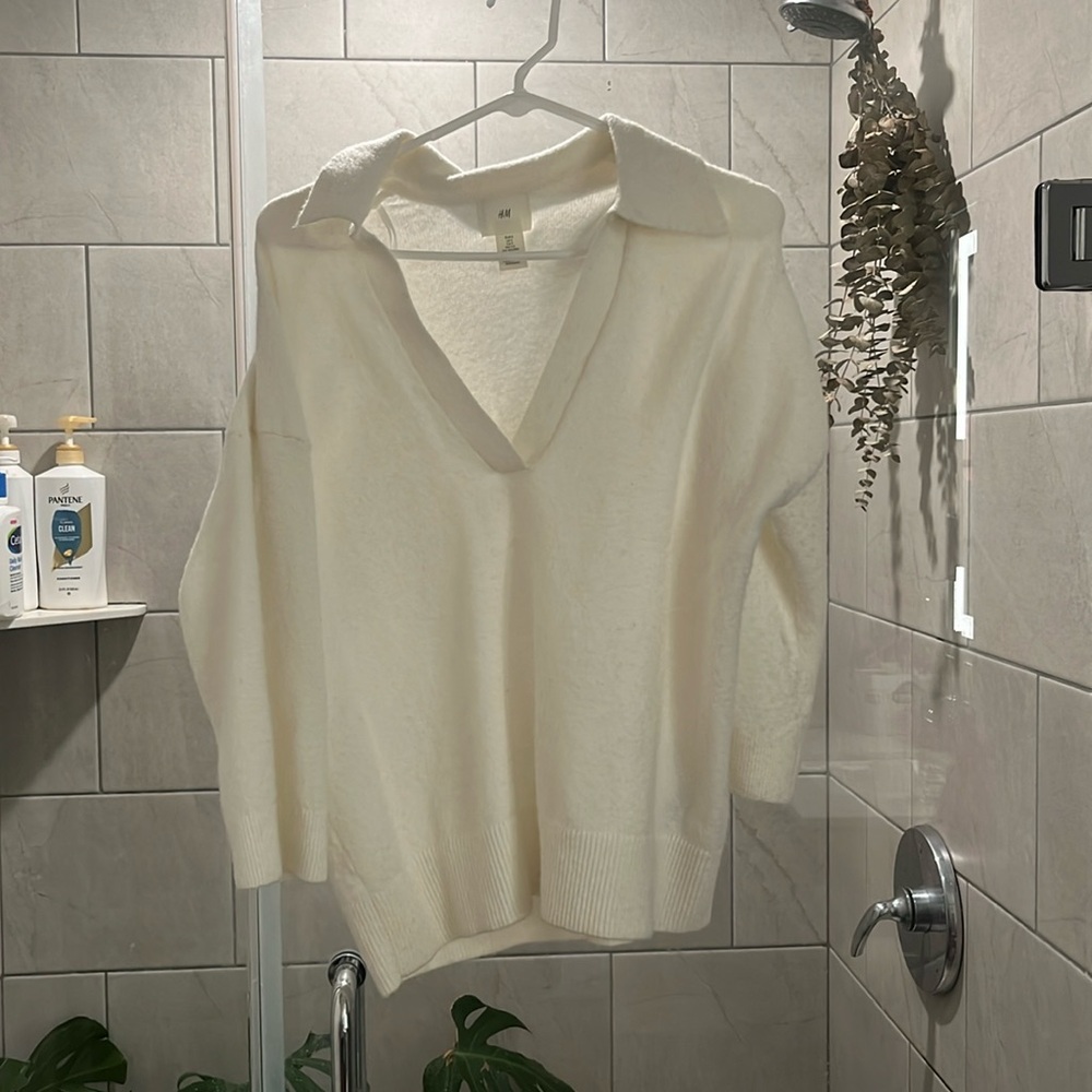 Cream H&M top